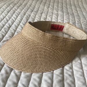 San Diego Hat Company Straw Visor in Tan